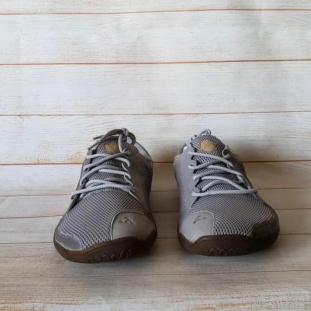 Vivobarefoot Primus Trio Leather/Mesh Grey Walking Running Outdoor Sneakers 14